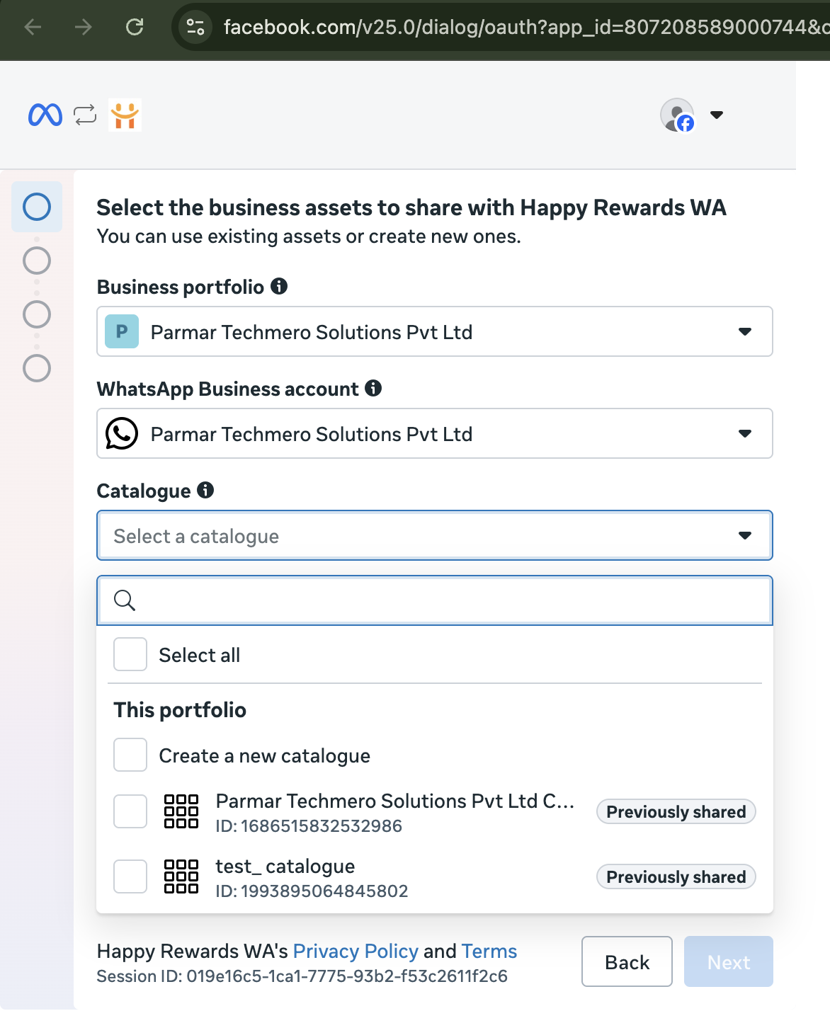 Catalog Management Setup