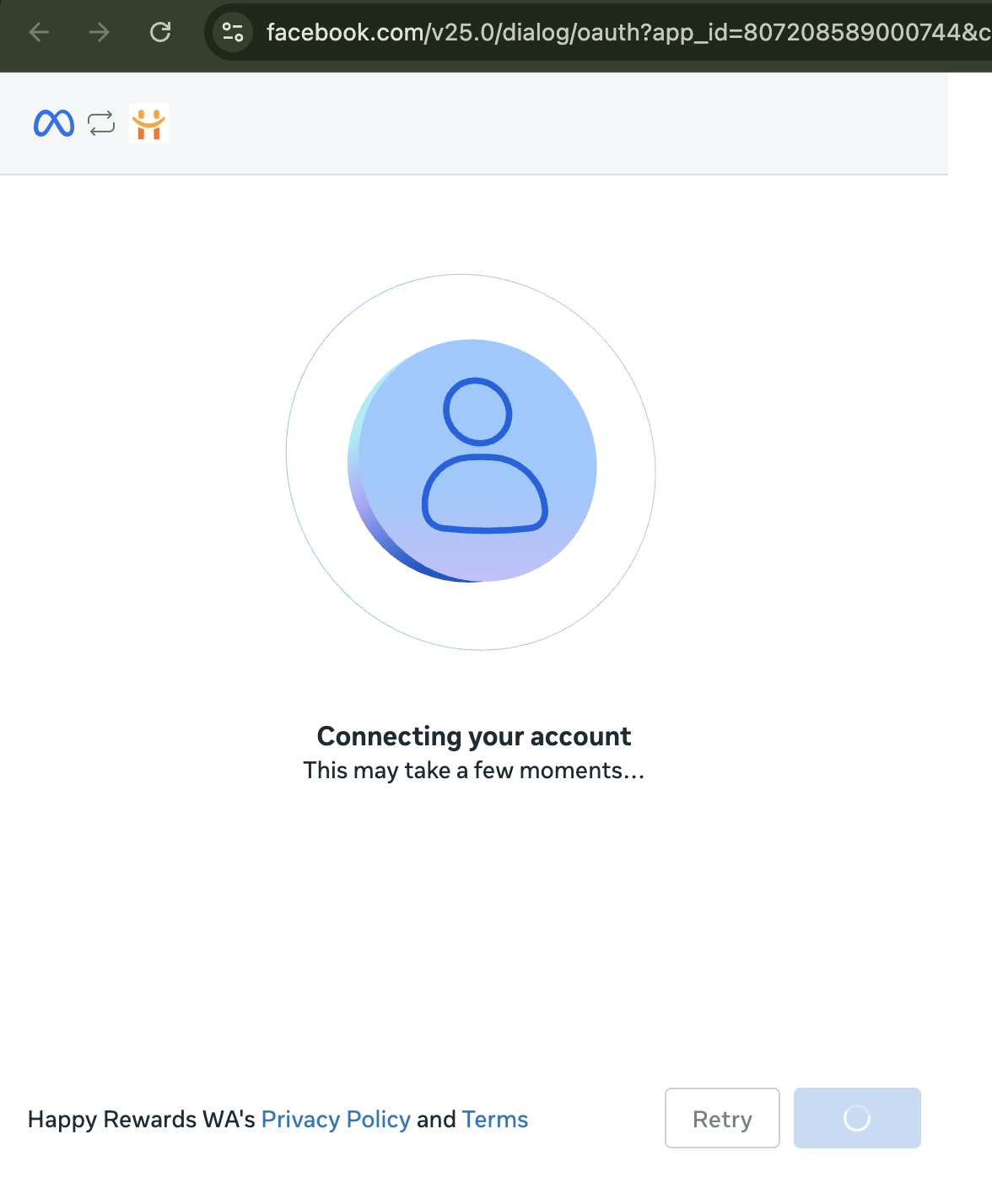 Sync handshakes loader screen