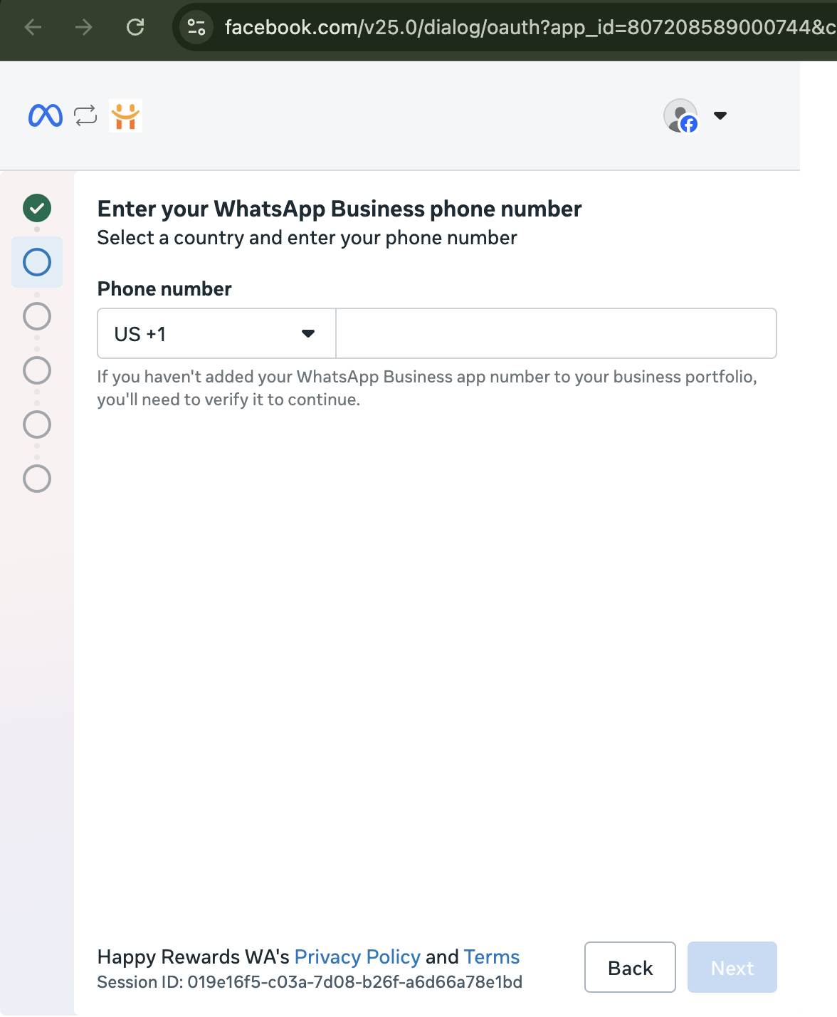 Select country code